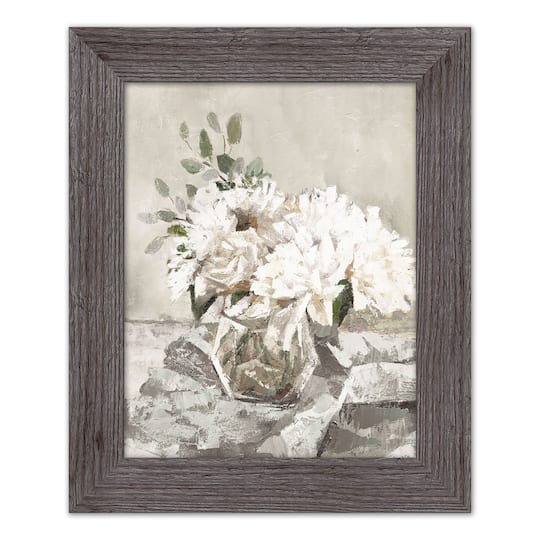 Seaglass Floral Western Framed Print